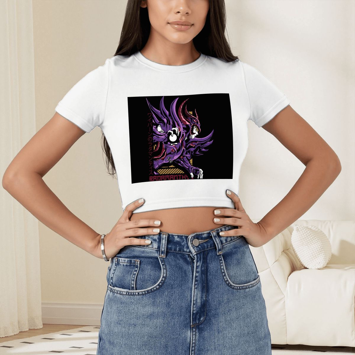 Violet Dark Knight | Women's Crop Top