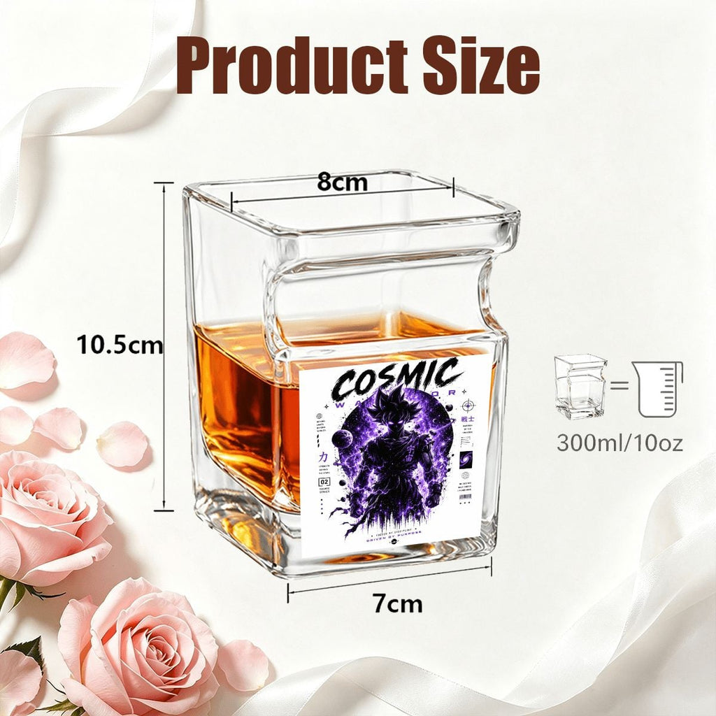 Cosmic Warrior | Whiskey Glass with Cigar Holder