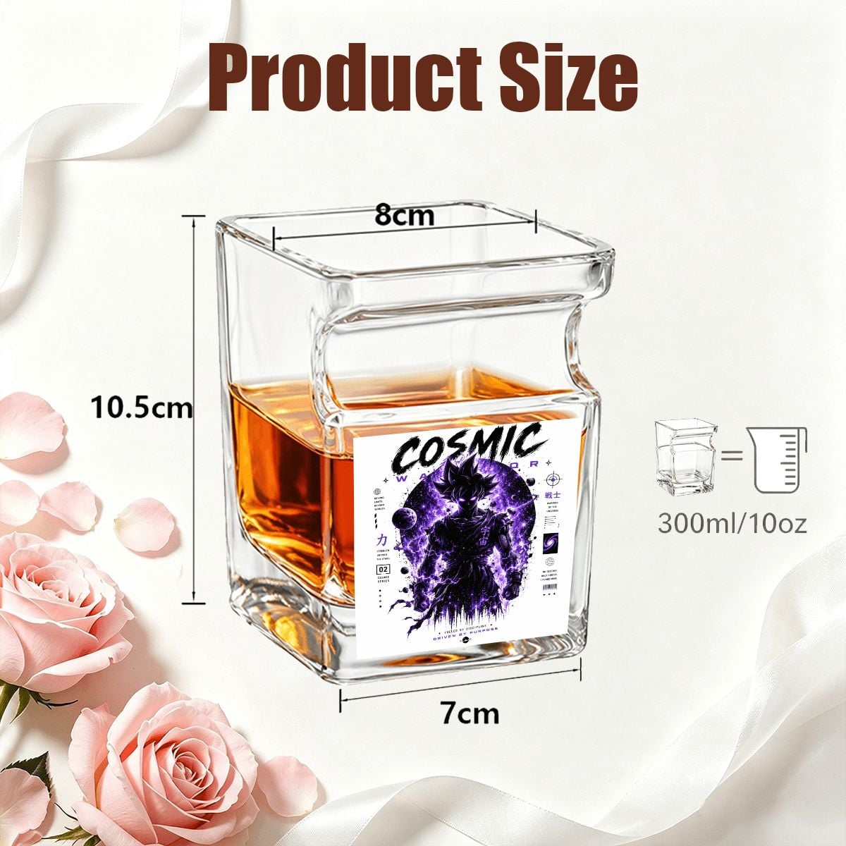 Cosmic Warrior | Whiskey Glass with Cigar Holder