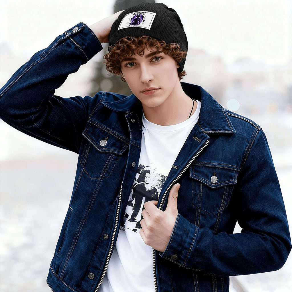 Ghost Waffle Knit Pullover Hat