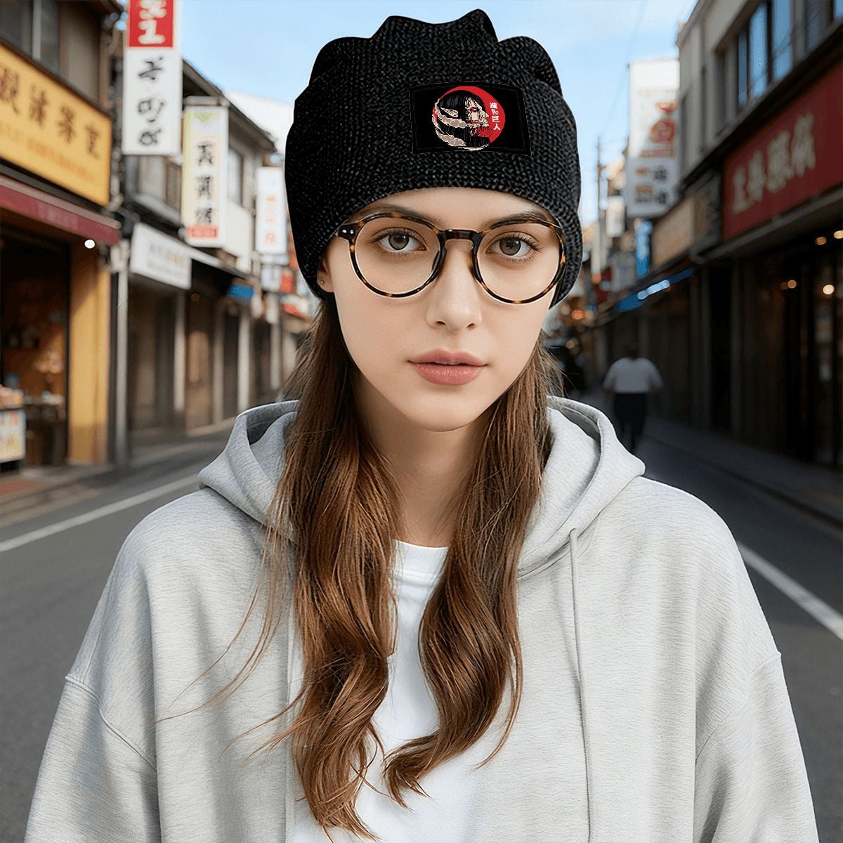 Crimson Titan | Waffle Knit Pullover Hat