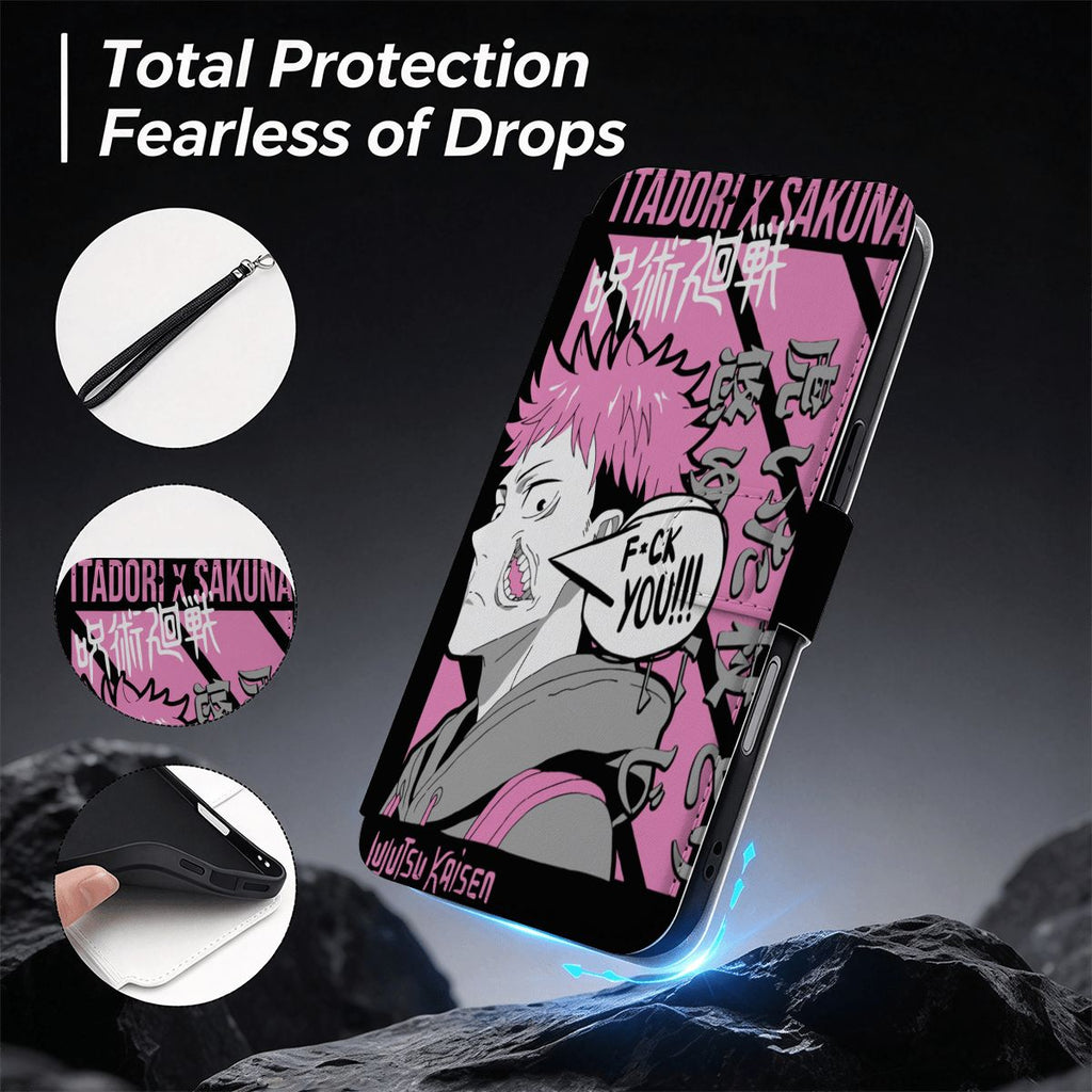 Pink Chaos | iPhone 18 Pro Max Flip Wallet Case