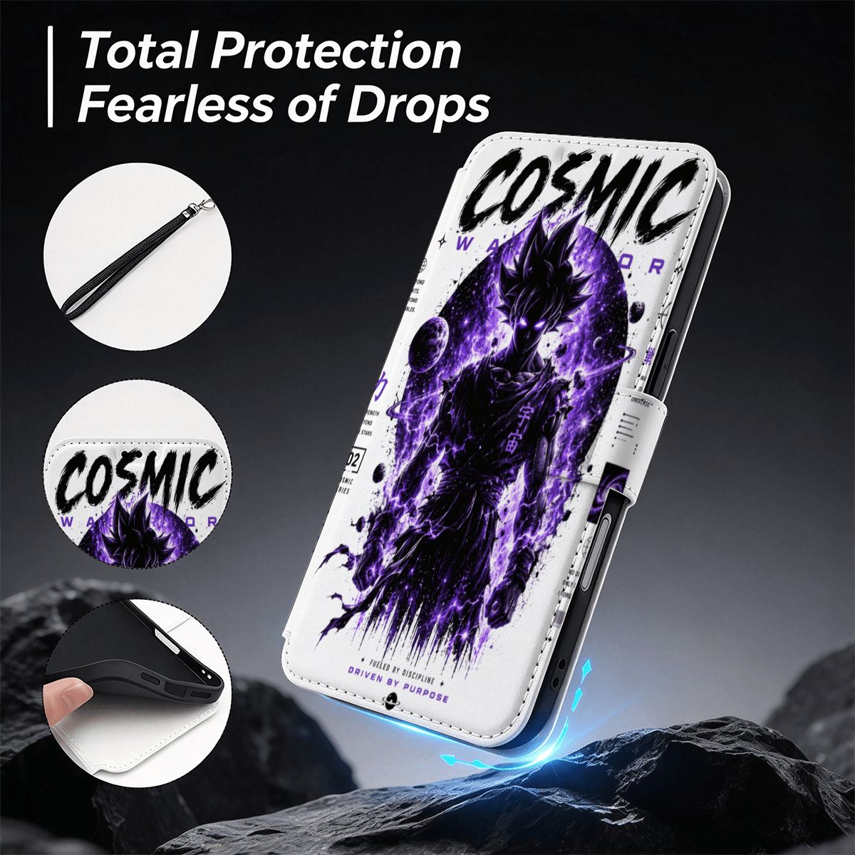 Cosmic Warrior | iPhone 18 Pro Max Flip Wallet Case