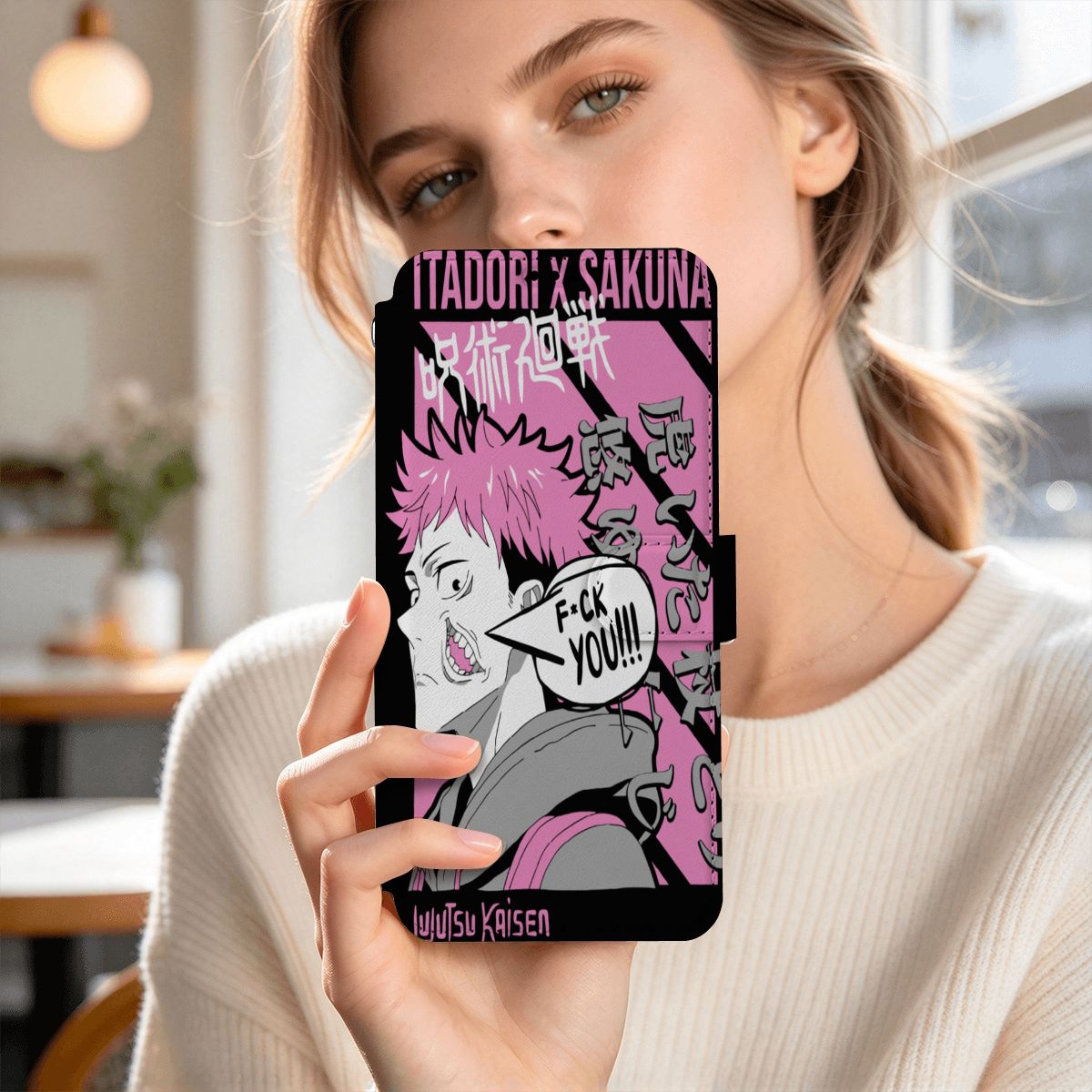 Pink Chaos | iPhone 18 Pro Max Flip Wallet Case