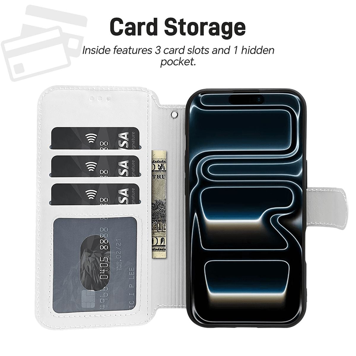 Shadow Blade | iPhone 18 Pro Flip Wallet Case