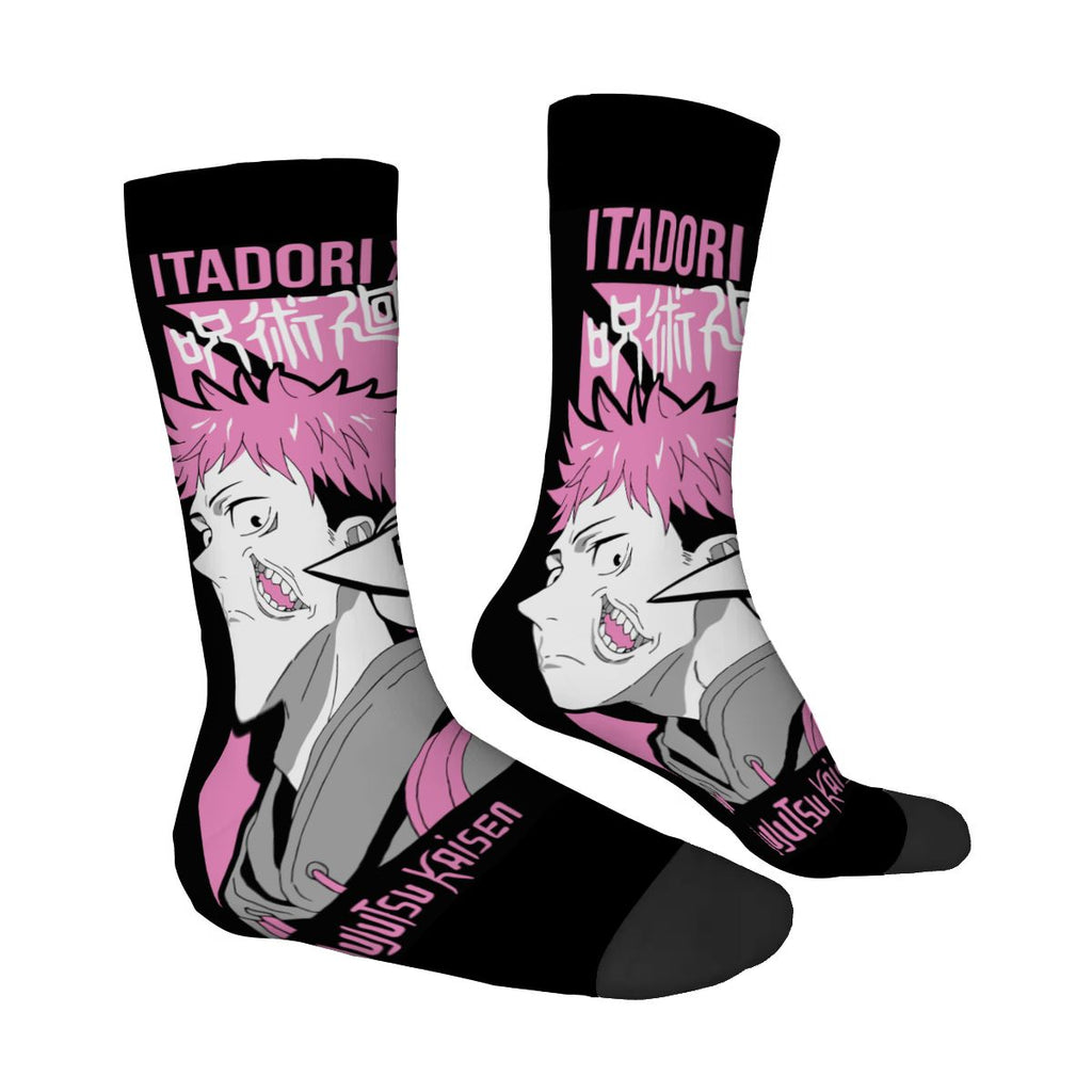 Pink Chaos | Crew Socks