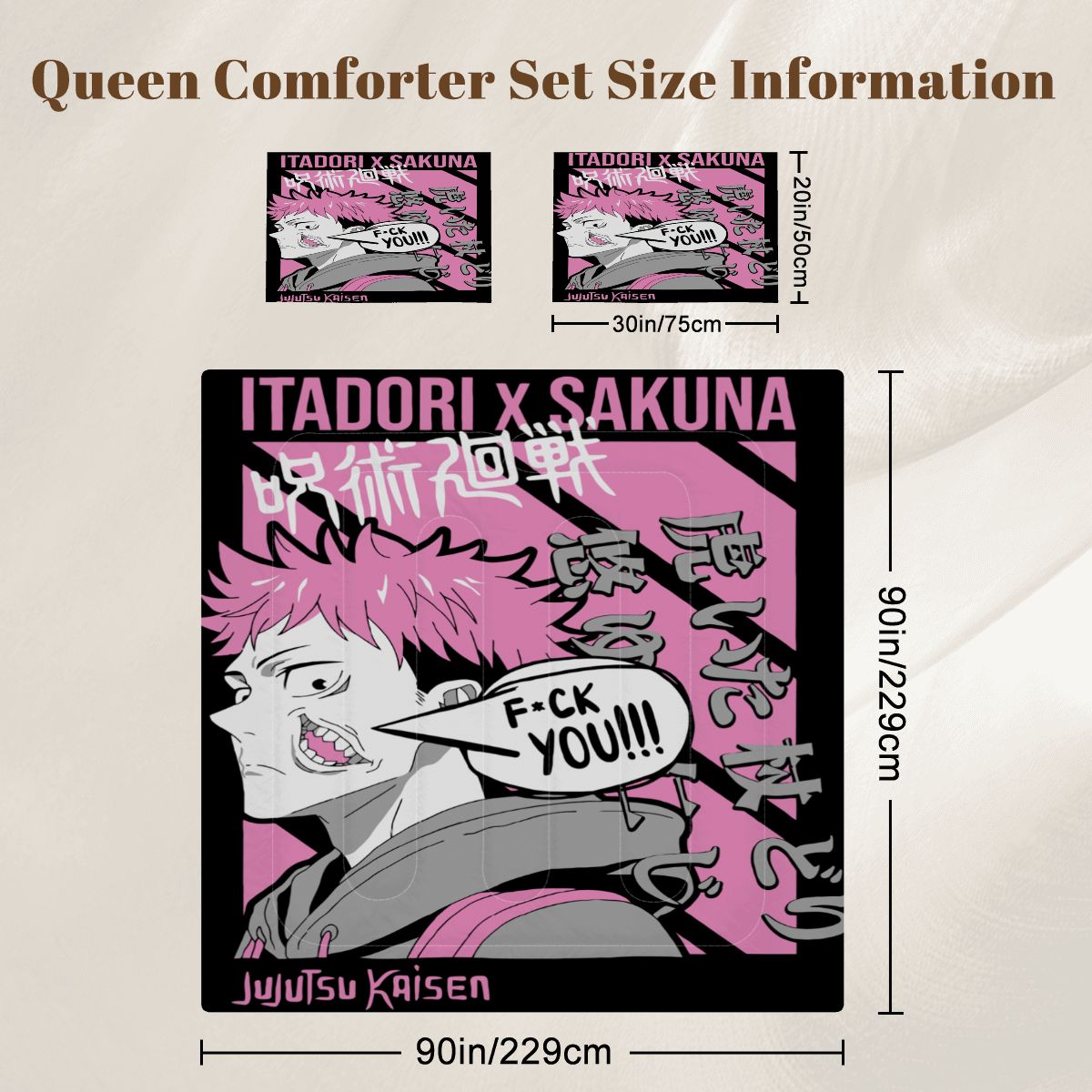 Queen Comforter Set ANIME V412 ANIME V424