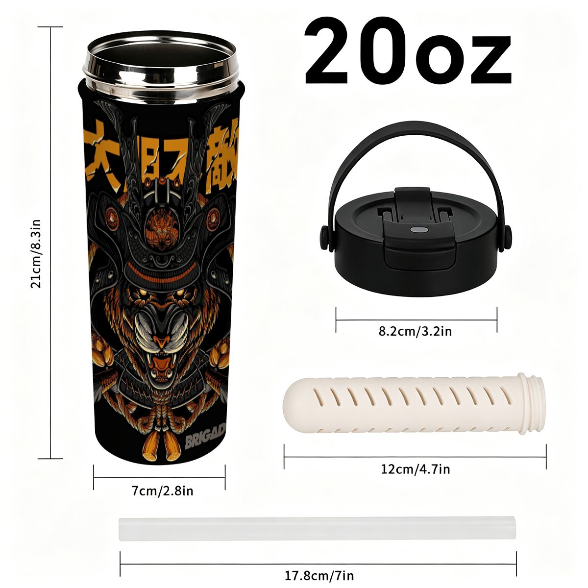 Tiger Shogun | 20oz Tea Infuser Tumbler