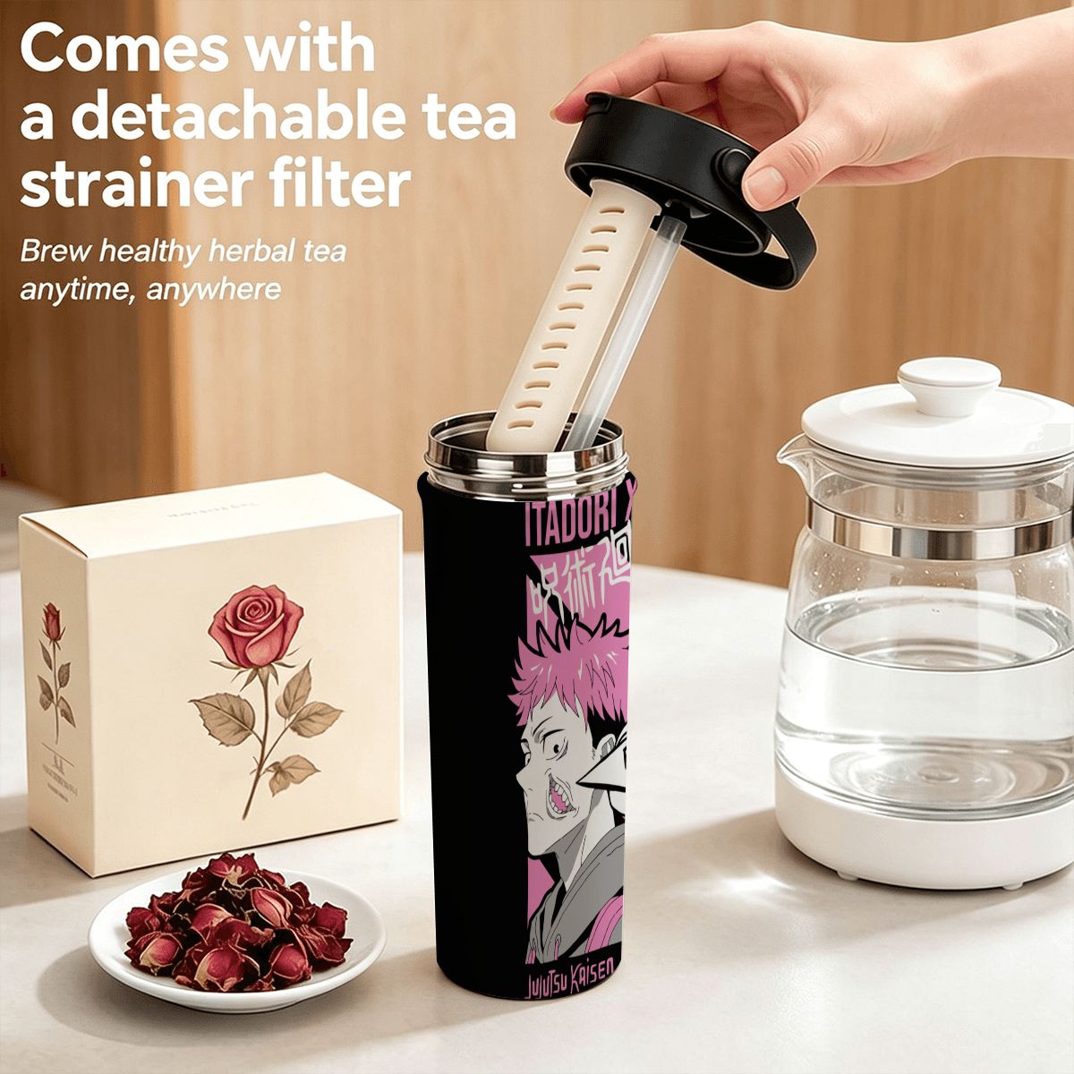 Pink Chaos | 20oz Tea Infuser Tumbler