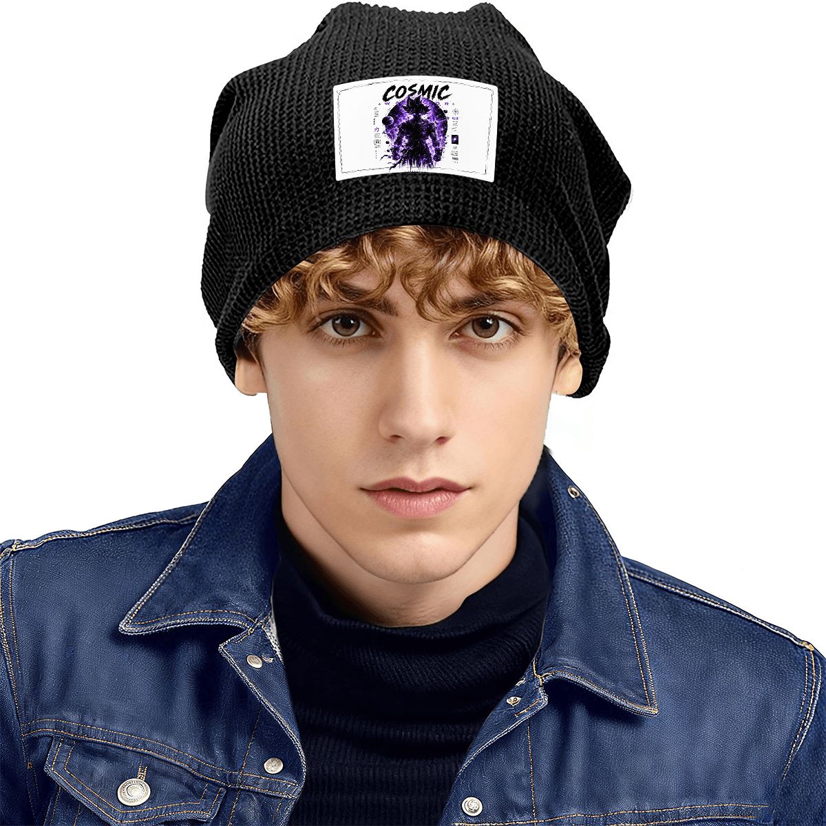 Ghost Waffle Knit Pullover Hat
