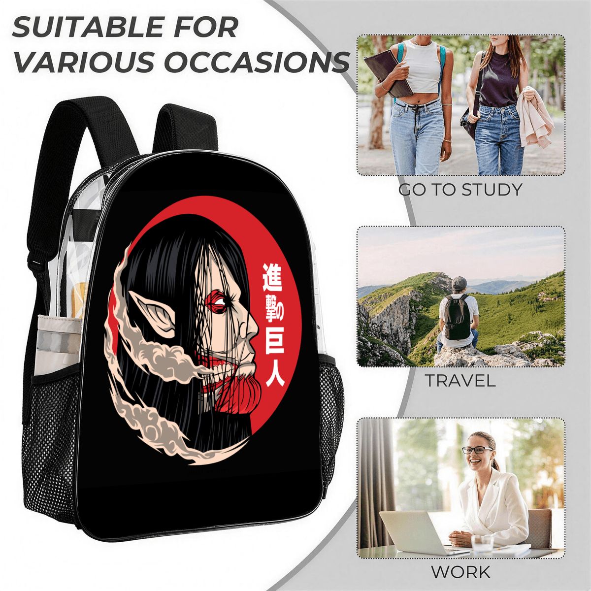 Crimson Titan | 3-Piece Backpack Set
