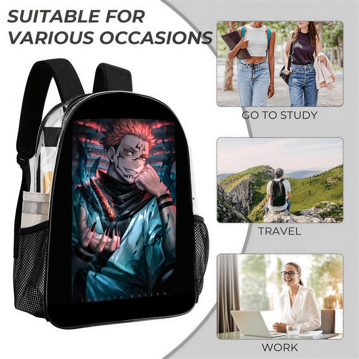 Midnight Curse | 3-Piece Backpack Set