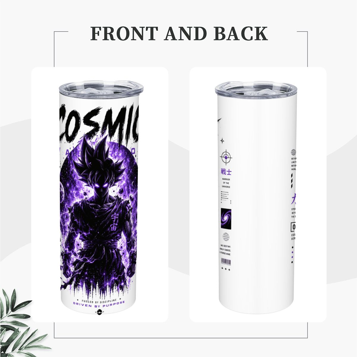 Cosmic Warrior | 20oz Stainless Steel Straw Tumbler