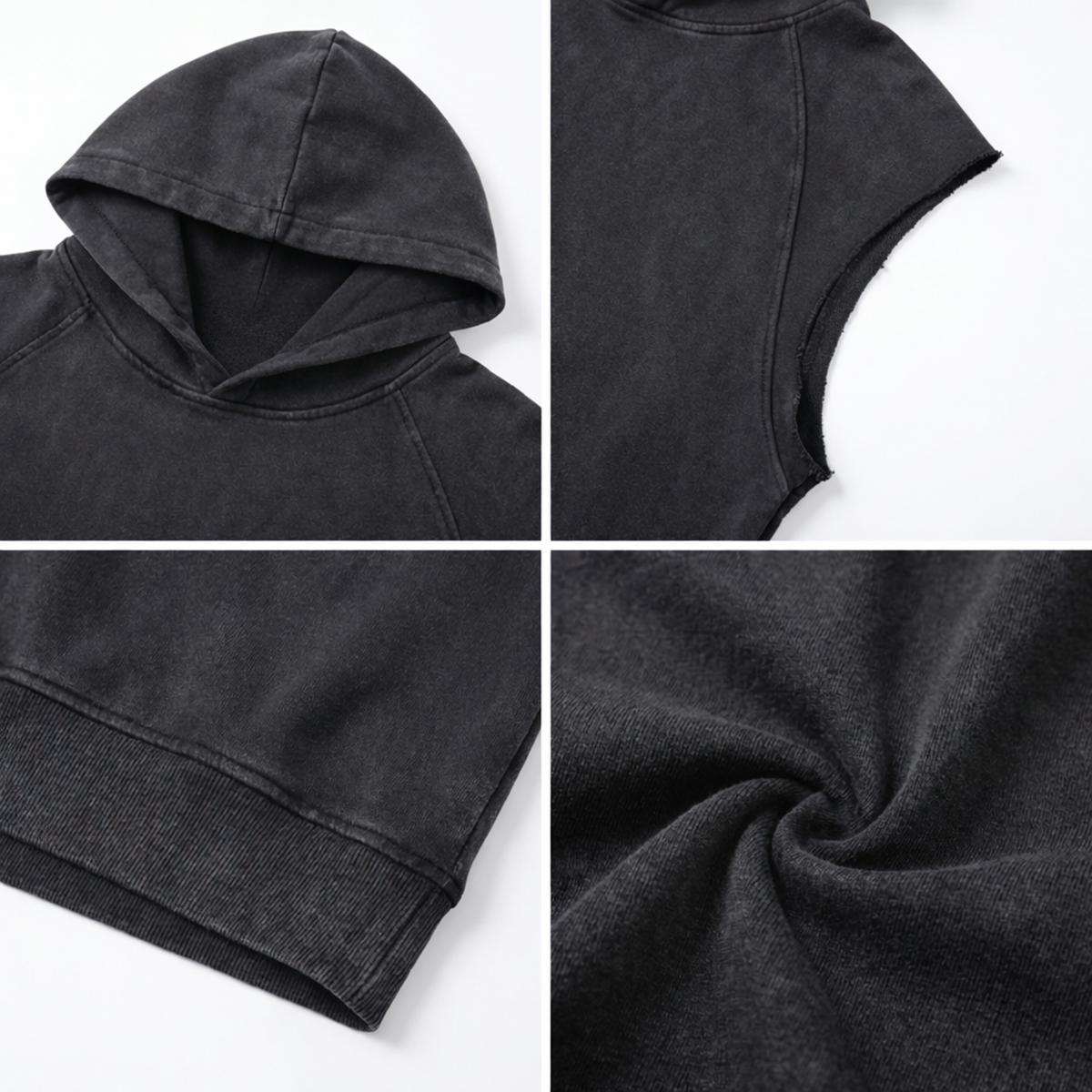 Men's Loose Sleeveless Hoodie|320GSM DTF - Standout