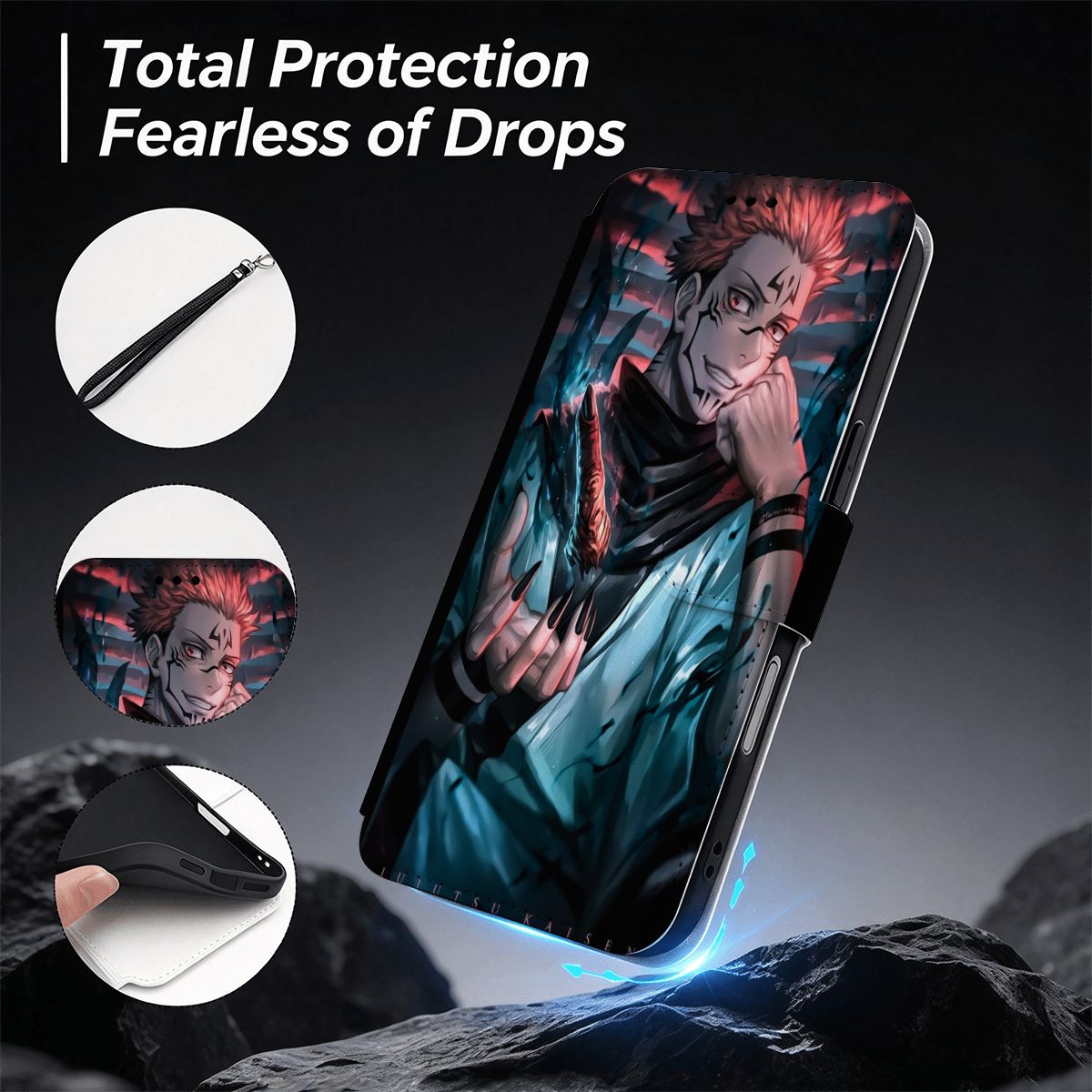 Midnight Curse | iPhone 18 Pro Max Flip Wallet Case