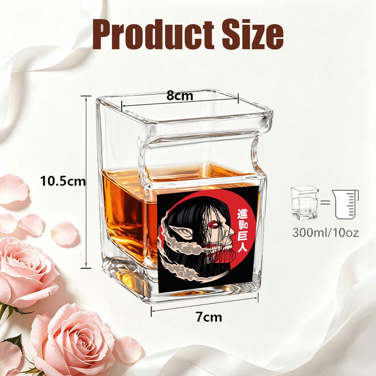 Crimson Titan | Whiskey Glass with Cigar Holder