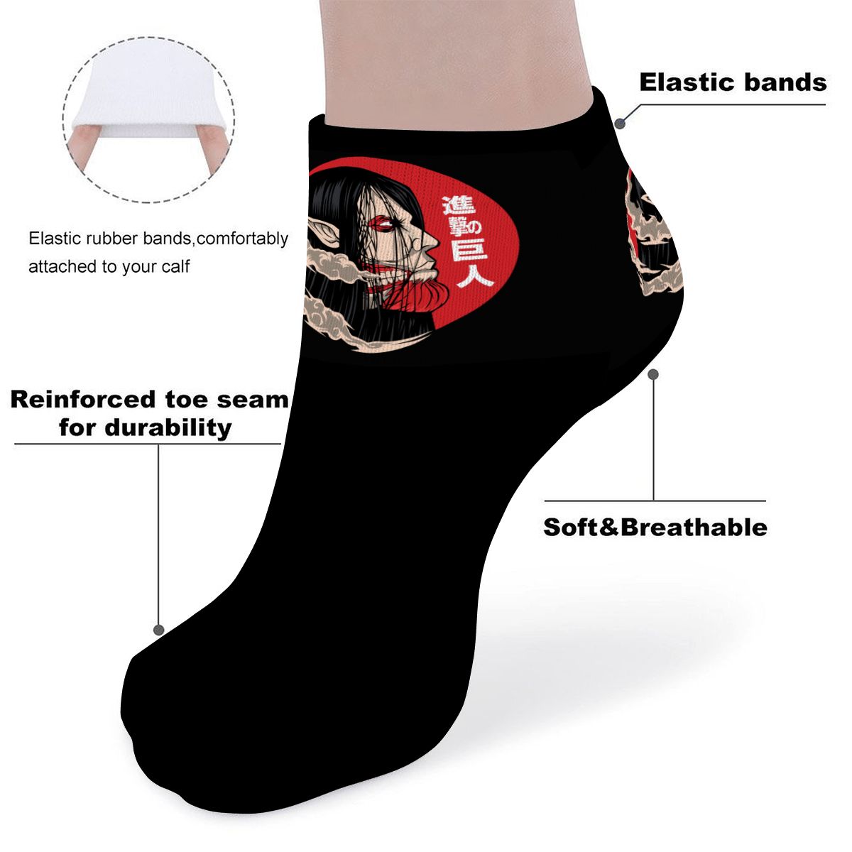 Crimson Titan | Ankle Socks