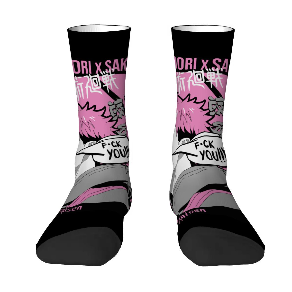 Pink Chaos | Crew Socks