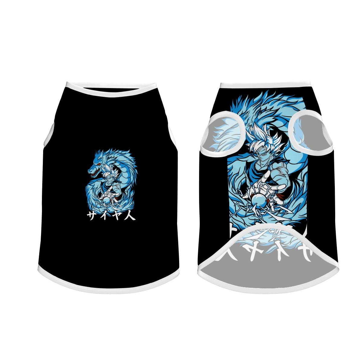 Azure Dragon Power | Large Dog Mesh Vest Summer Pet Tee
