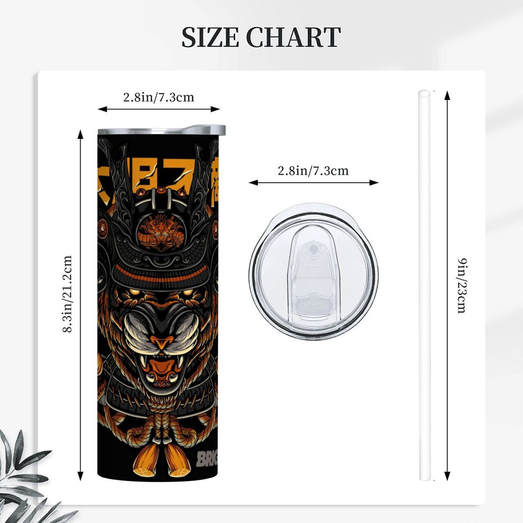 Tiger Shogun | 20oz Stainless Steel Straw Tumbler
