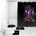 Violet Dark Knight | 4-Piece Bathroom Set with Shower Curtain