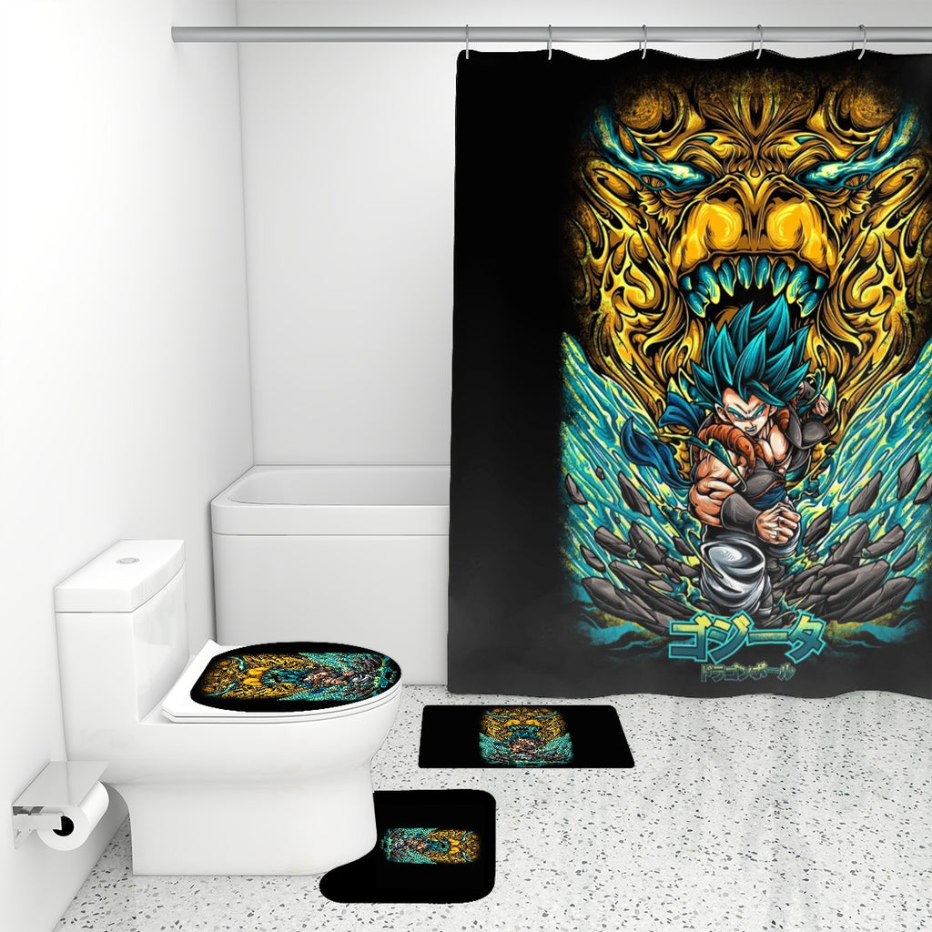 Electric Ascension | 4-Piece Bathroom Set with Shower Curtain