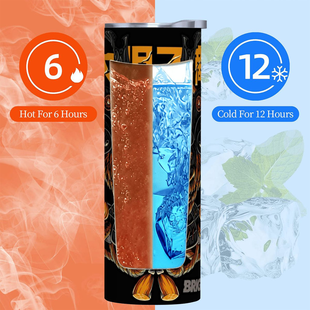 Tiger Shogun | 20oz Stainless Steel Straw Tumbler