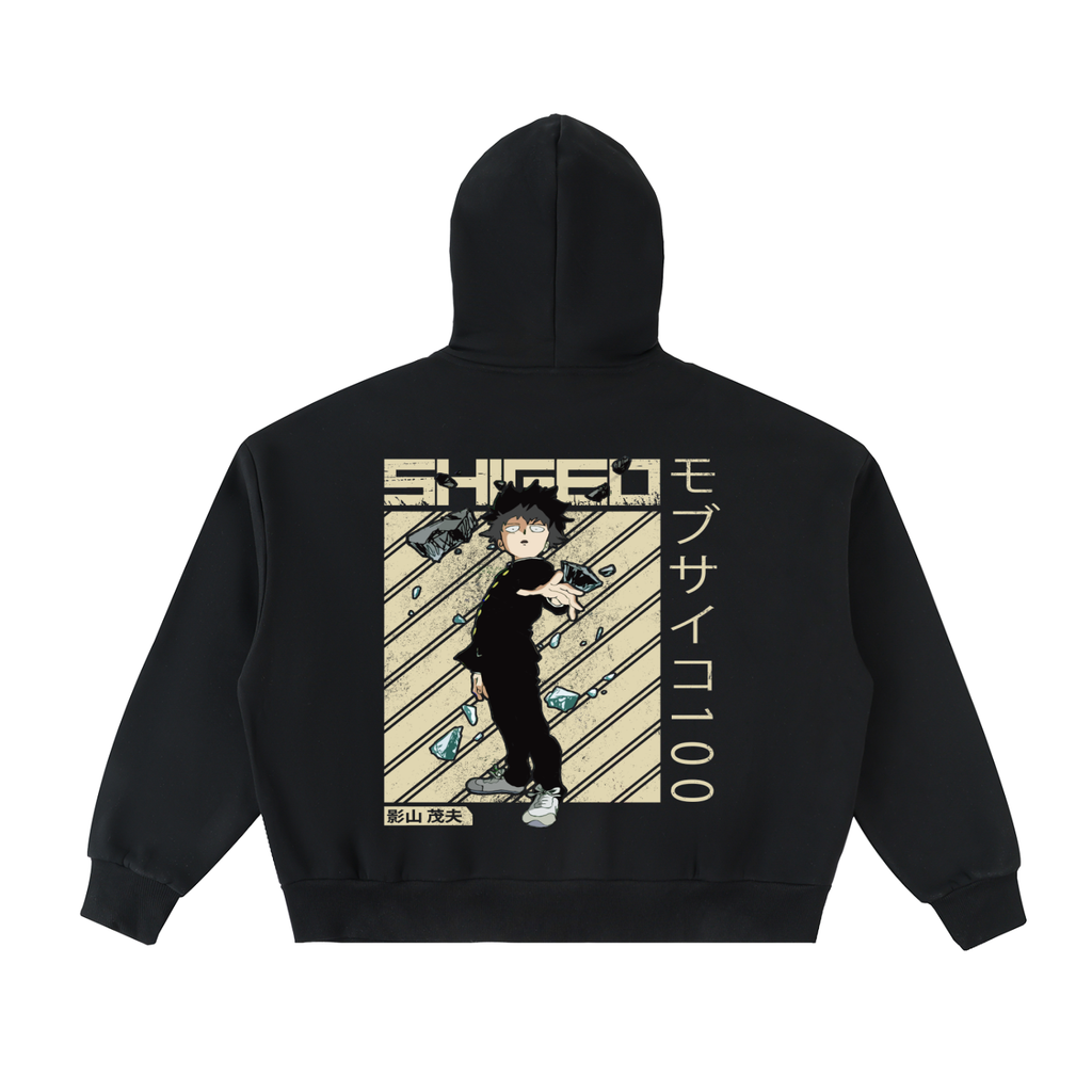 Fleeced Full-Zip Boxy Hoodie - Standout