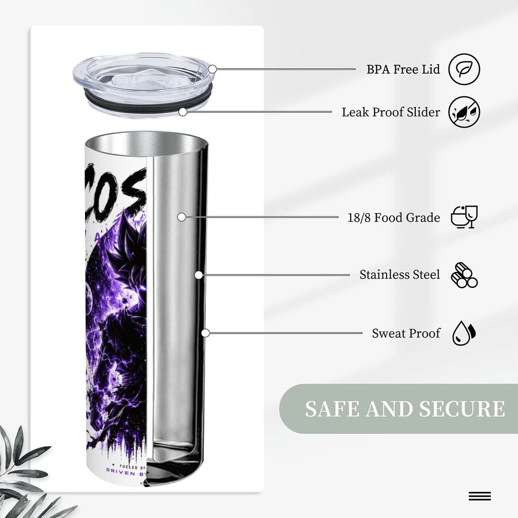 Cosmic Warrior | 20oz Stainless Steel Straw Tumbler