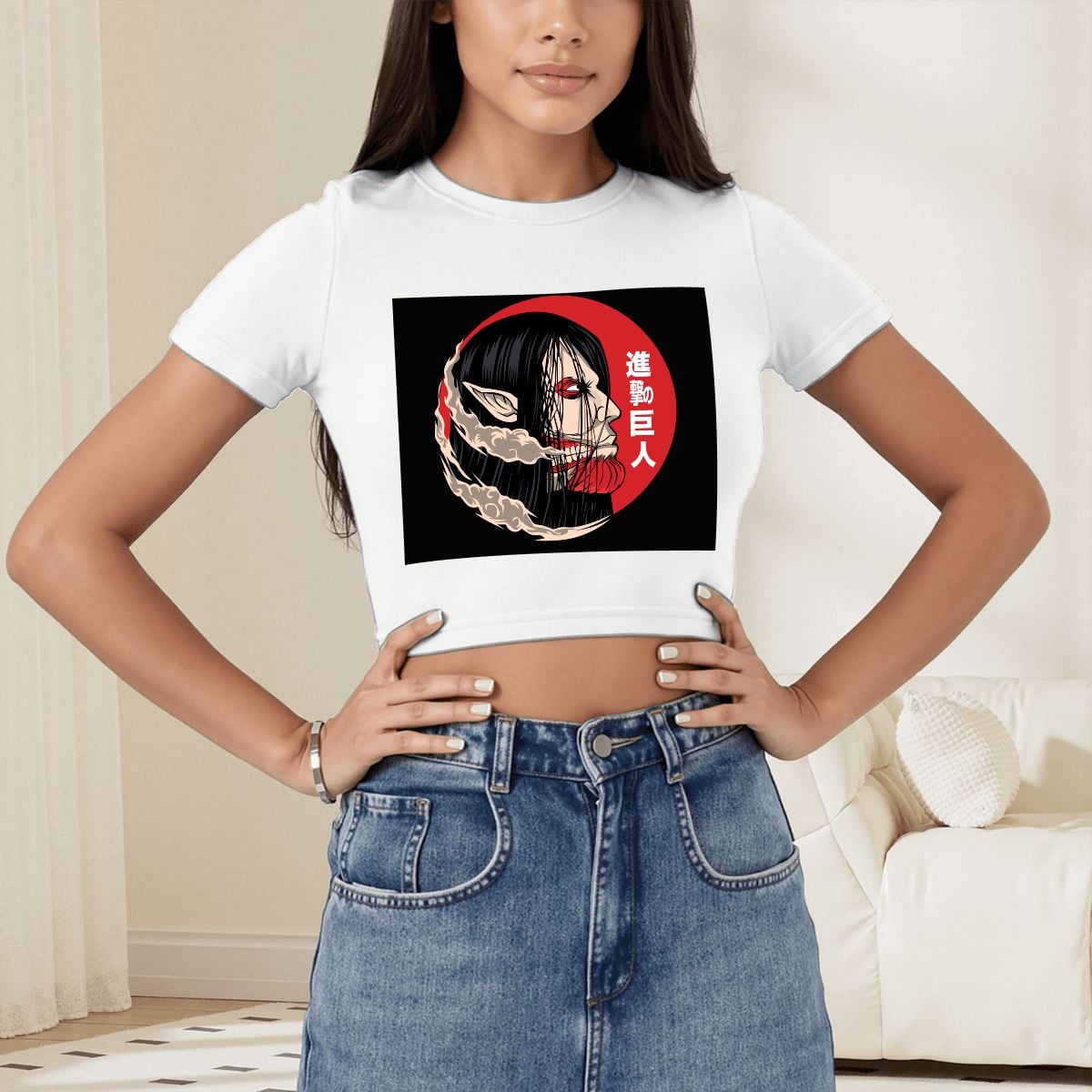 Crimson Titan | Women's Crop Top