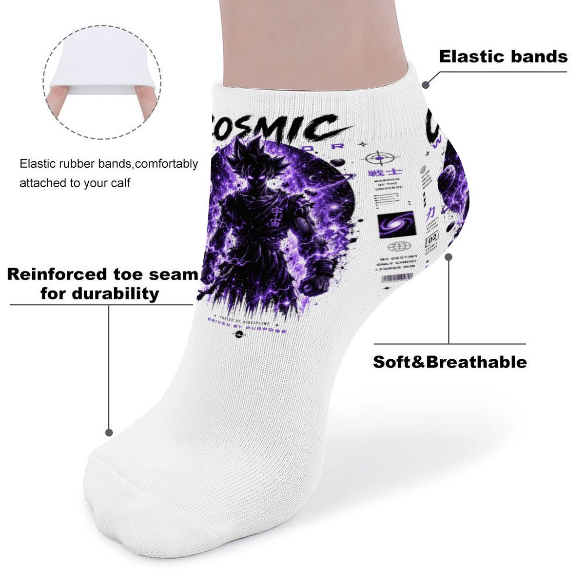 Cosmic Warrior | Ankle Socks