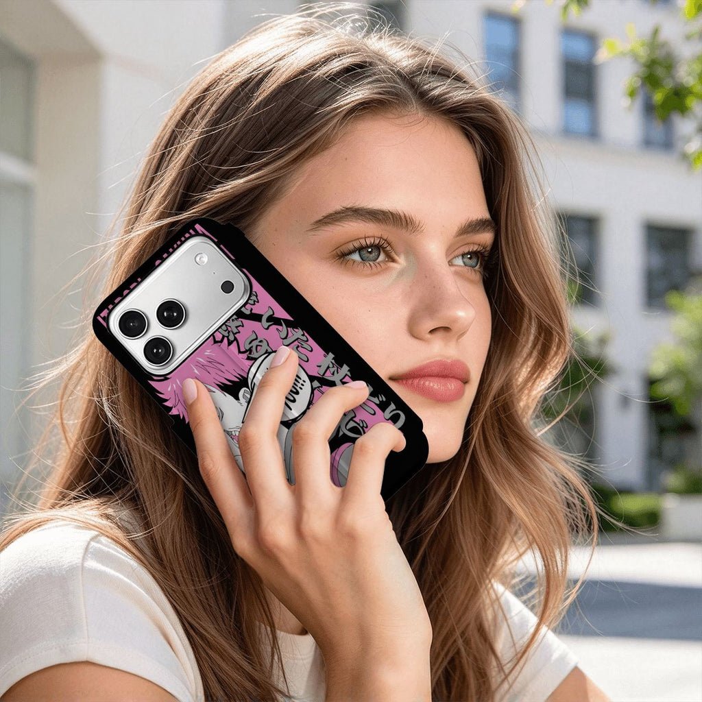StandOut | Pink Chaos | iPhone 18 Pro Flip Leather Wallet Case