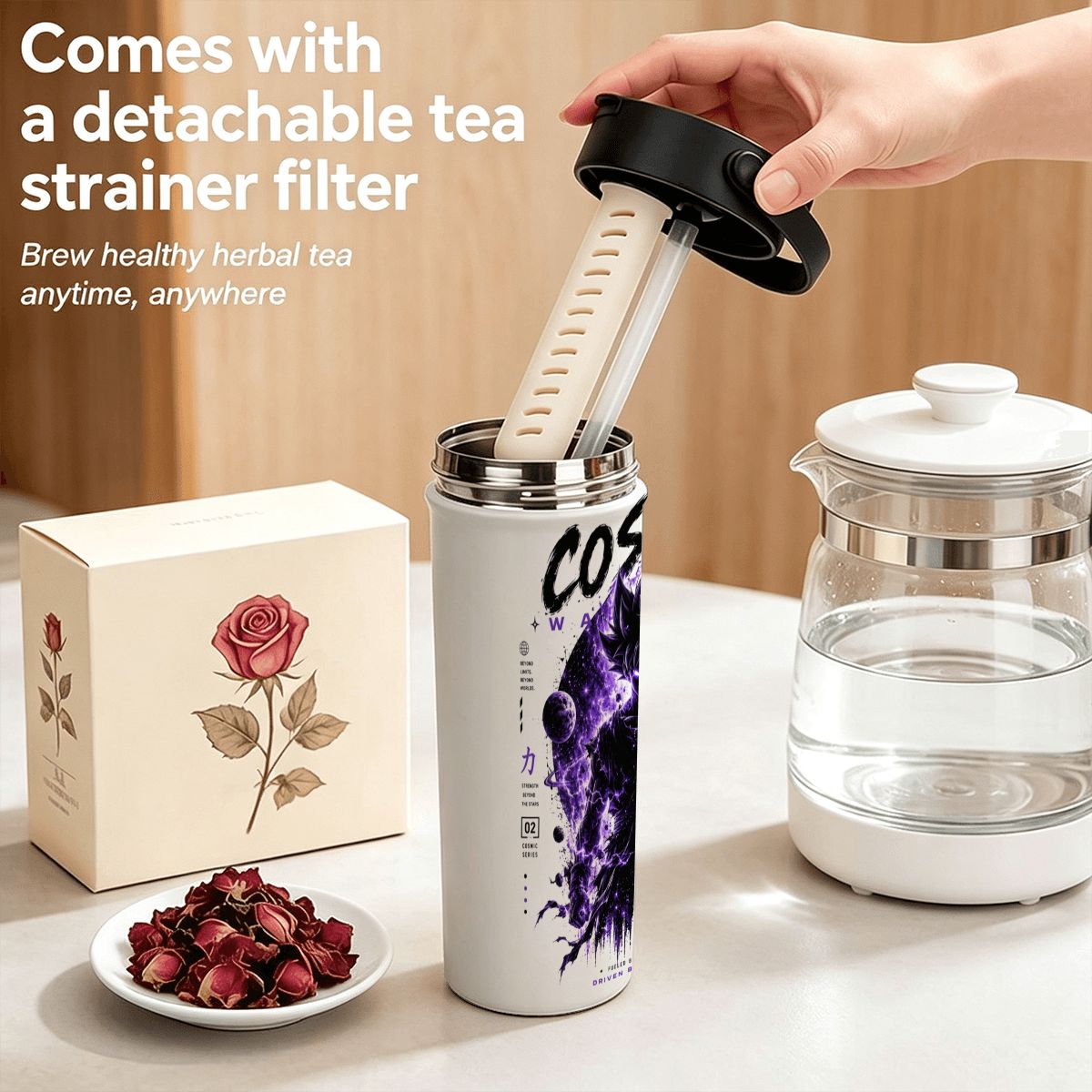 Cosmic Warrior | 20oz Tea Infuser Tumbler