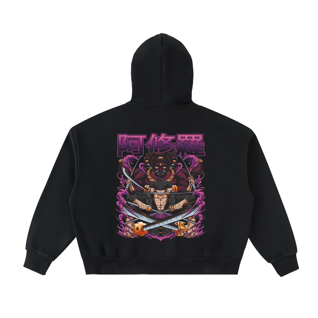 Neon Blade | Fleece Full-Zip Boxy Hoodie