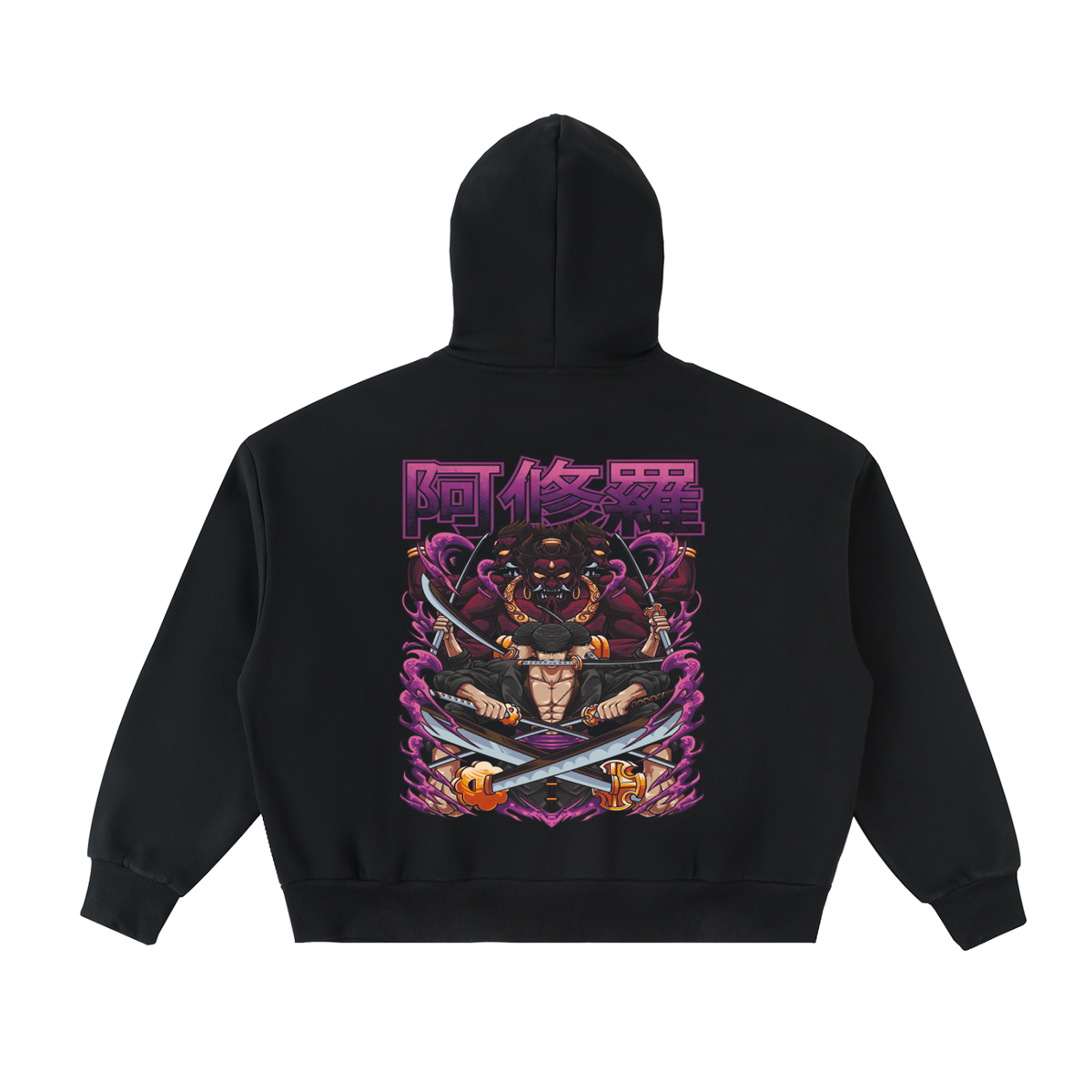 Neon Blade | Fleece Full-Zip Boxy Hoodie