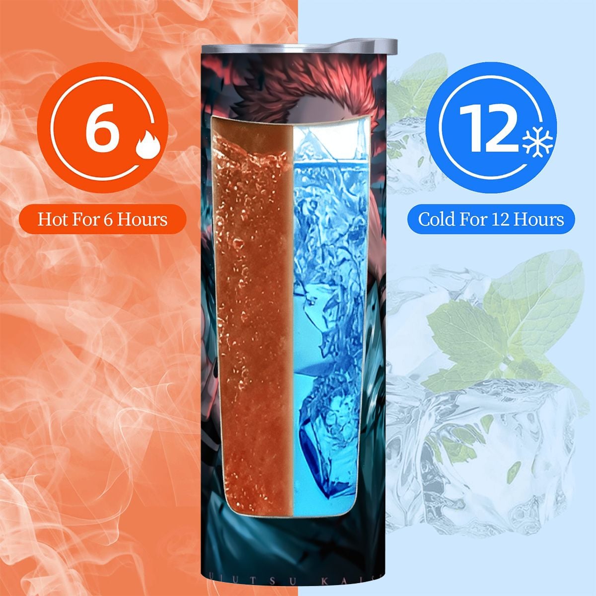 Midnight Curse 20oz Straight Stainless Steel Tumbler with Straw