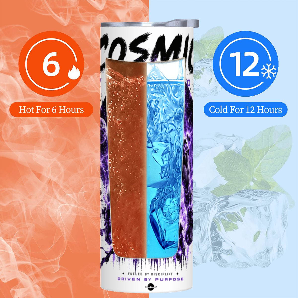 Cosmic Warrior | 20oz Stainless Steel Straw Tumbler