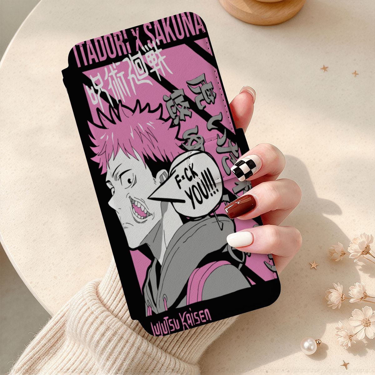 Pink Chaos | iPhone 18 Pro Max Flip Wallet Case