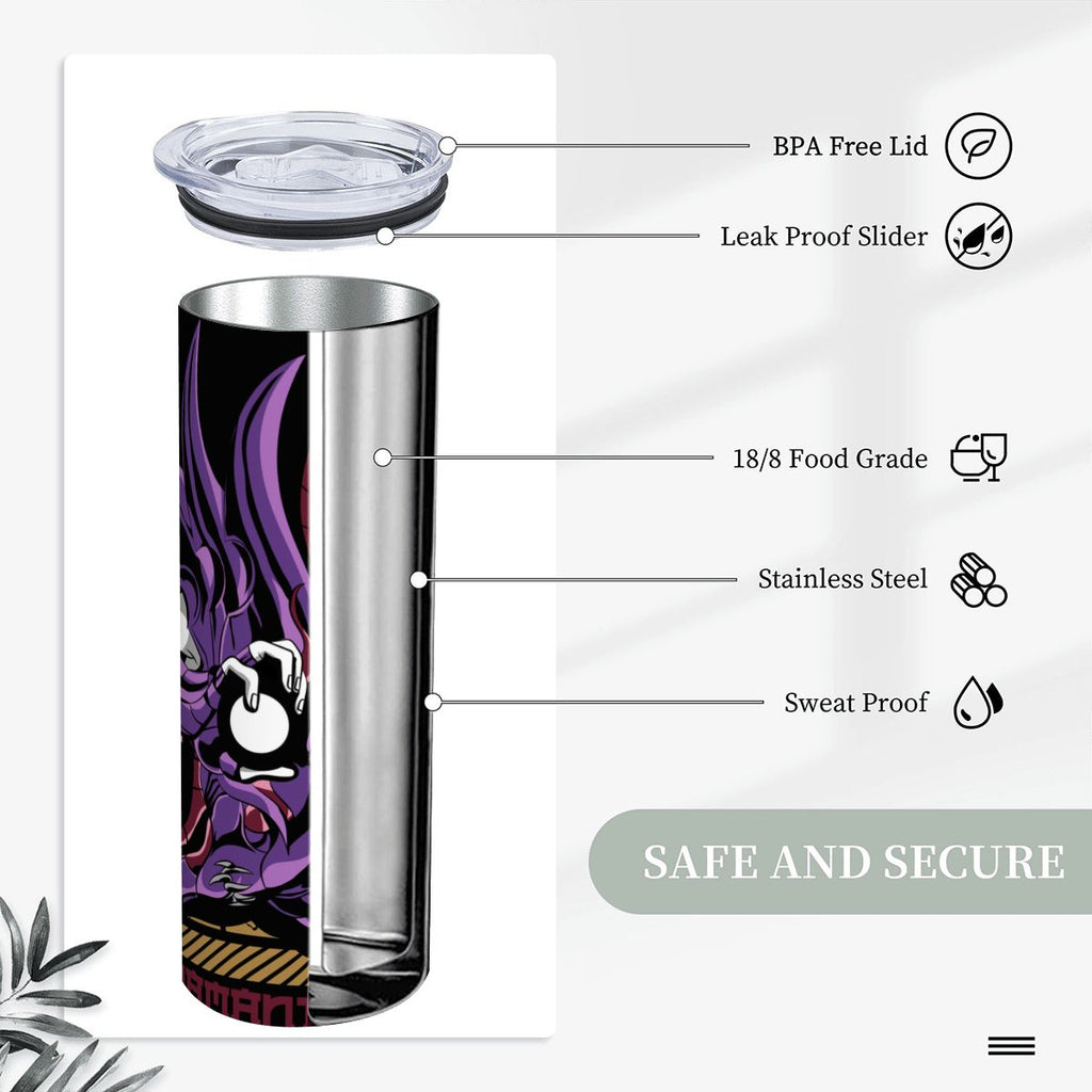 Violet Dark Knight | 20oz Stainless Steel Straw Tumbler