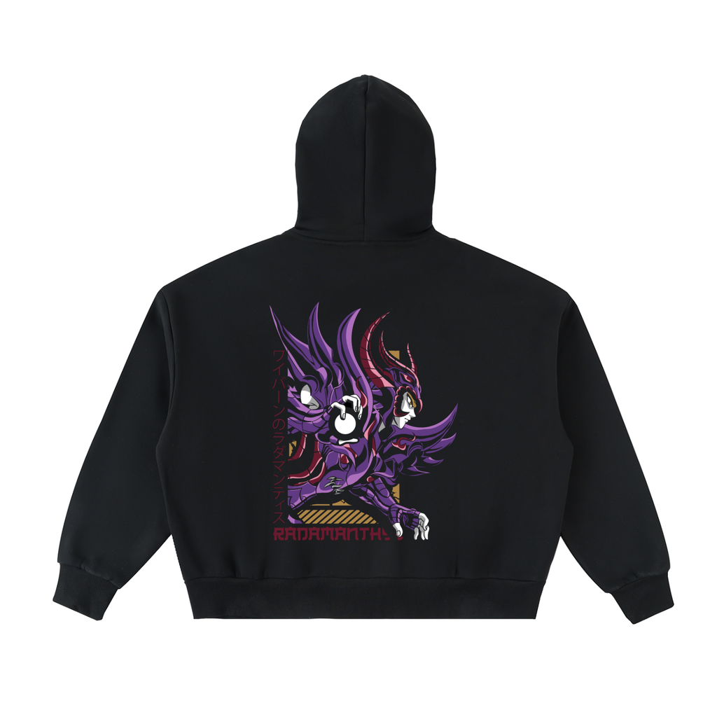 Violet Dark Knight | Fleece Full-Zip Boxy Hoodie