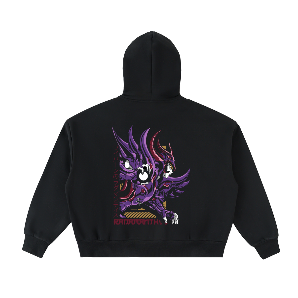 Violet Dark Knight | Fleece Full-Zip Boxy Hoodie