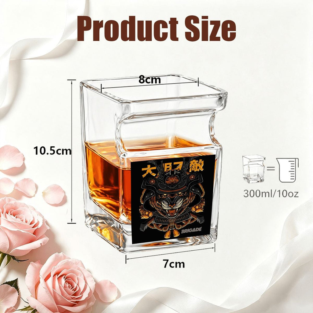 Tiger Shogun | Whiskey Glass with Cigar Holder
