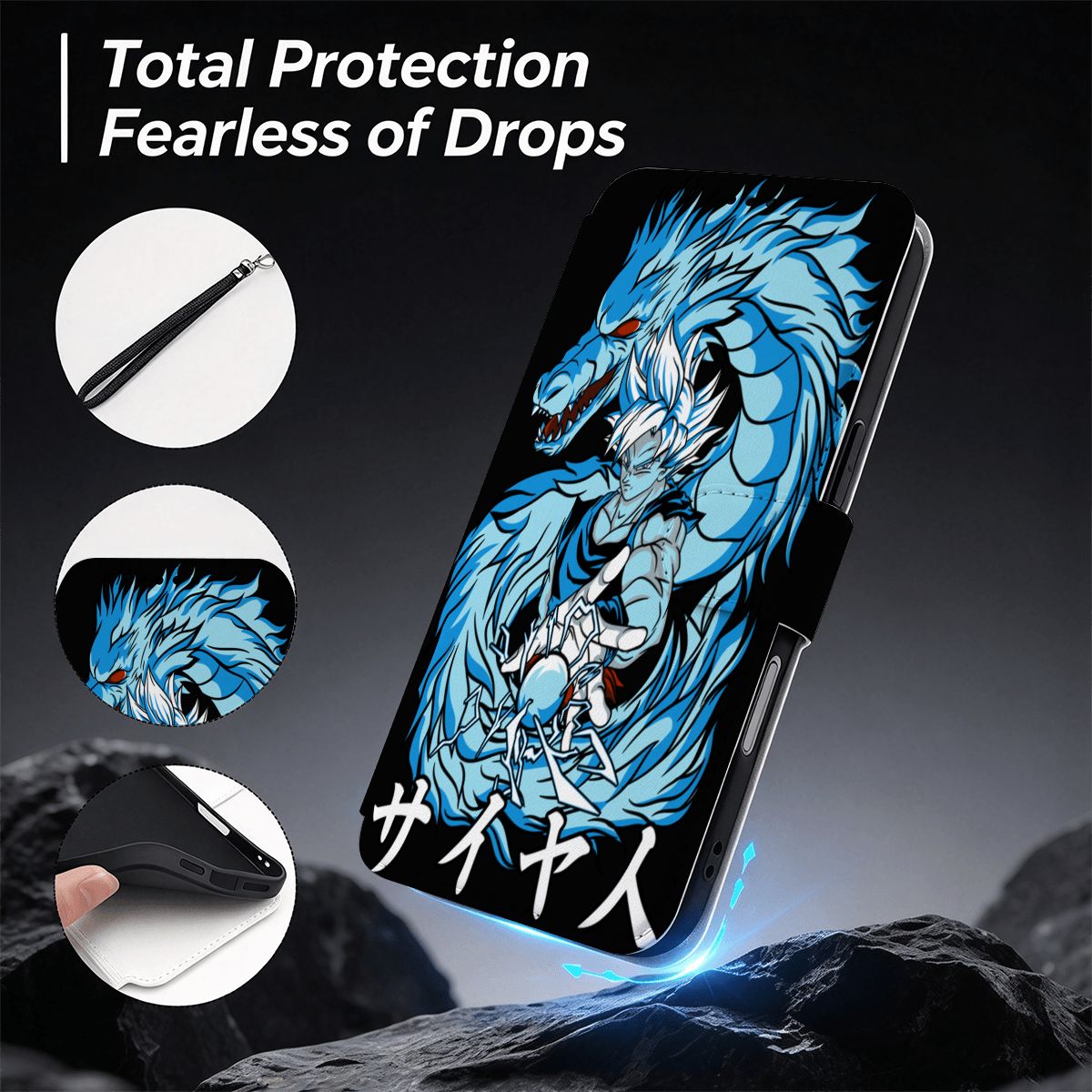 Azure Dragon | iPhone 18 Pro Max Wallet Case