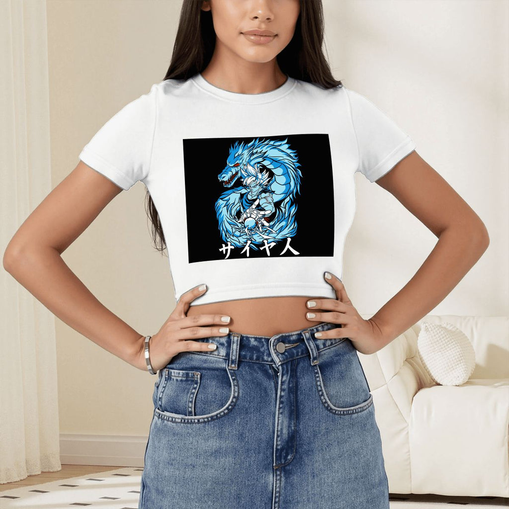 Azure Dragon Power | Women's Crop Top