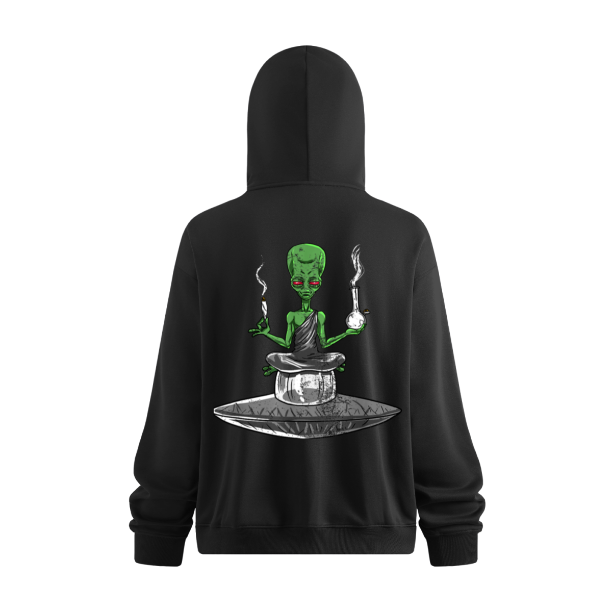 340GSM Men’s Trendy Fleece Zip-Up Windproof Face-Mask Hoodie Black